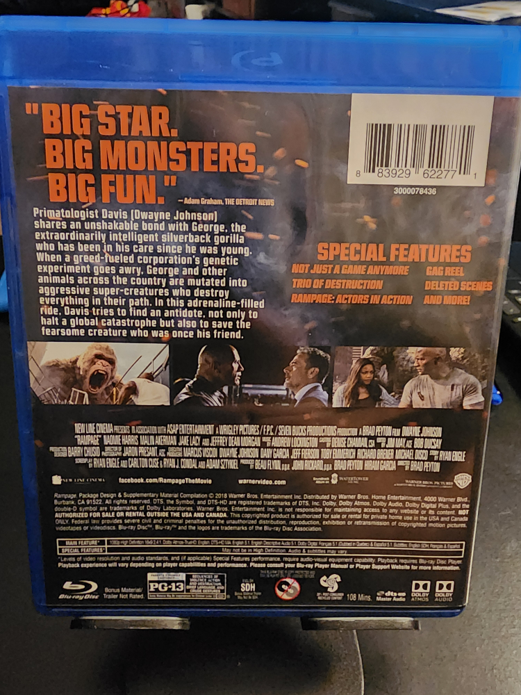 Rampage (Blu-ray) - Dwayne Johnson - photo 2