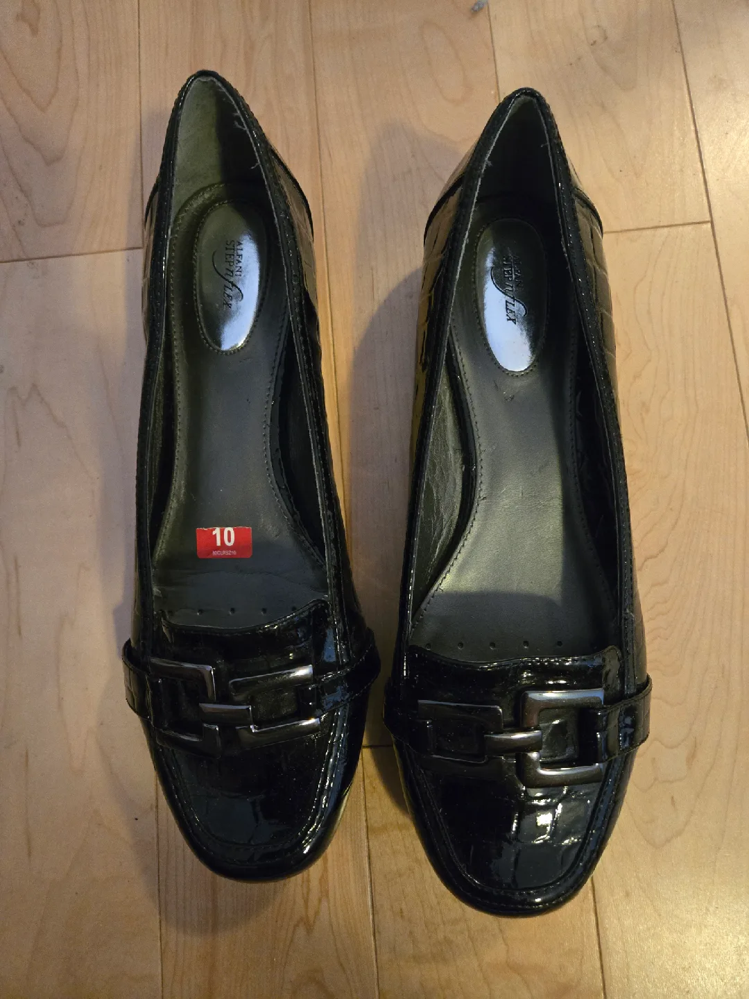 Alfani Step N Flex Black Loafers - Size 10 thumbnail