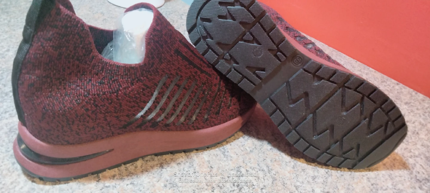 Burgundy Fashion Sneakers - photo 3