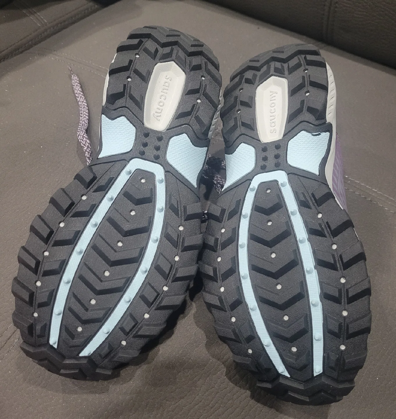 Saucony Excursion TR15 Trail Running Shoes - Grey/Purple image indicator(4)