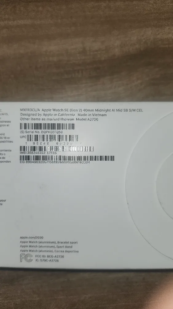 Apple Watch SE (2nd Gen) 40mm Midnight Aluminium image indicator(9)