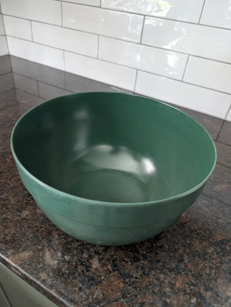 Green Plastic Bowl thumbnail