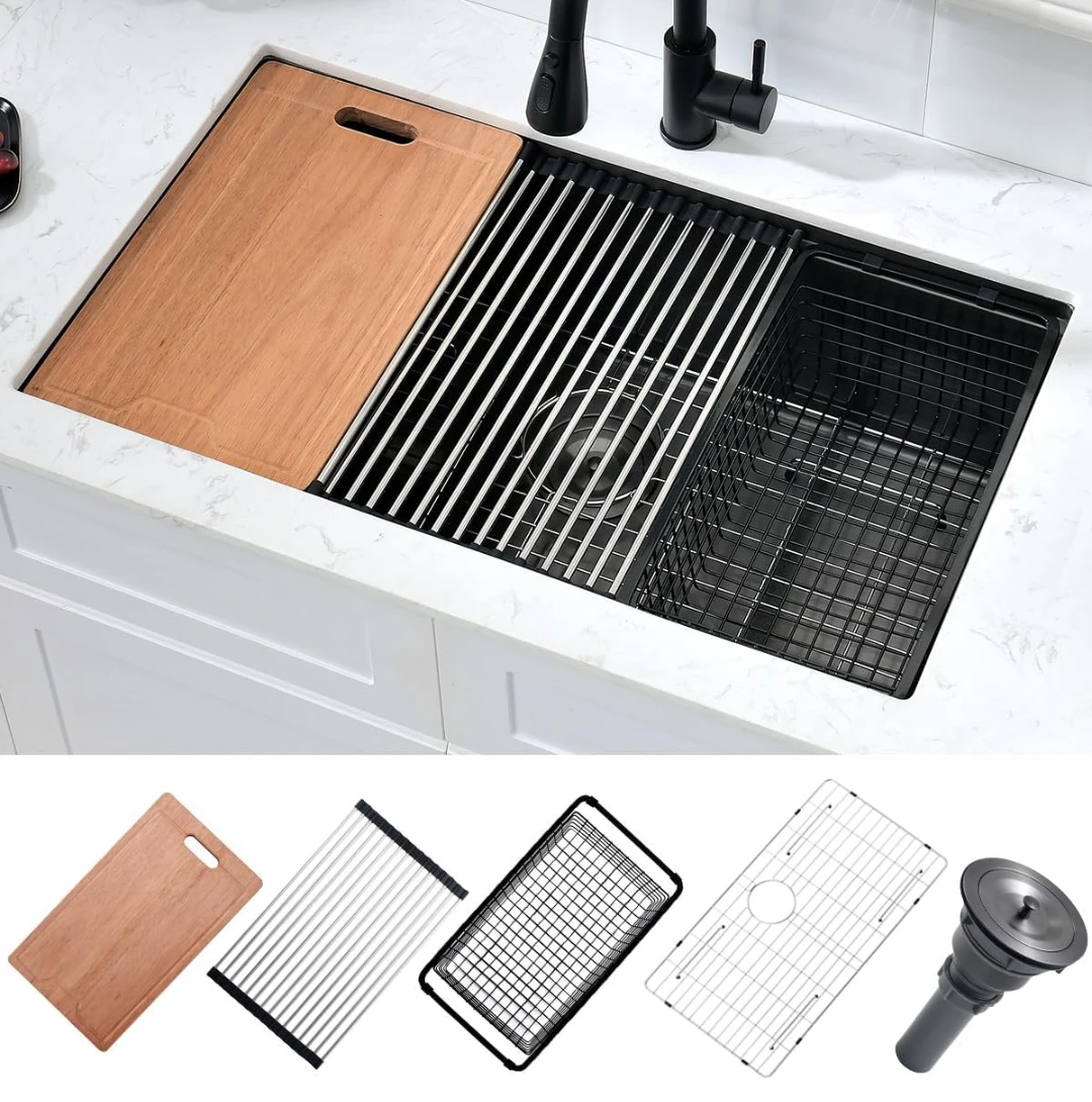 Black Kitchen Sink 32x19 inch - photo 2