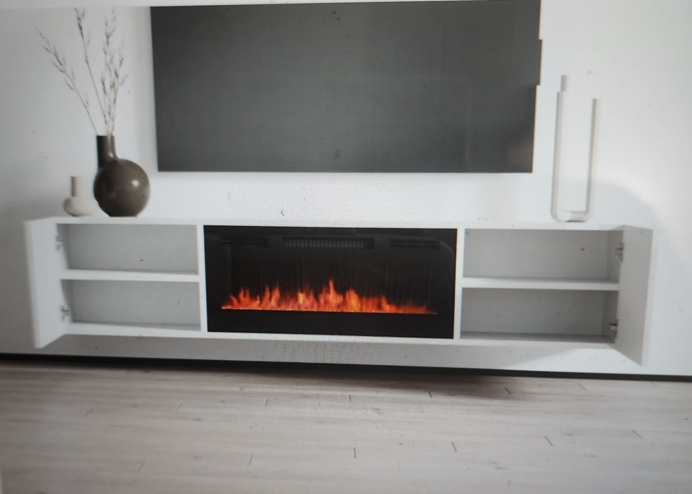 White TV Stand only - photo 2