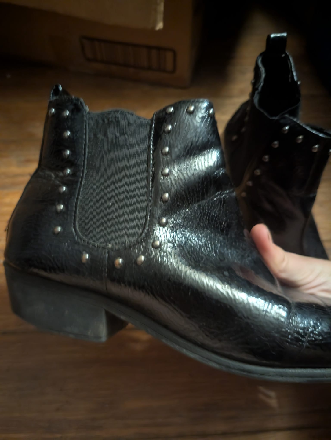 Black Ankle Boots - Size 9 - photo 2