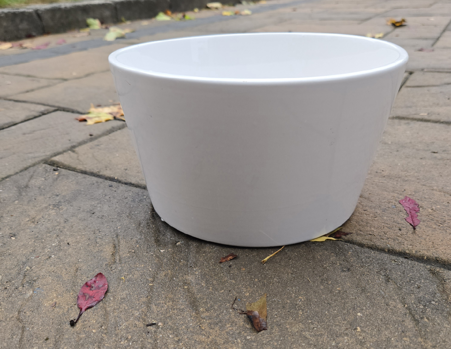8.5" White Ceramic Planter - photo 3
