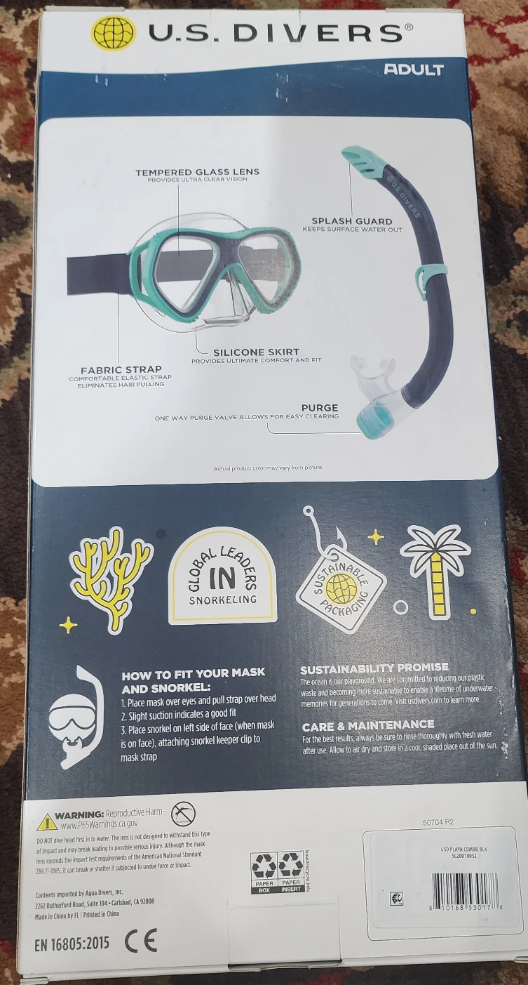U.S. Divers Playa Adult Mask & Snorkel Set - photo 2