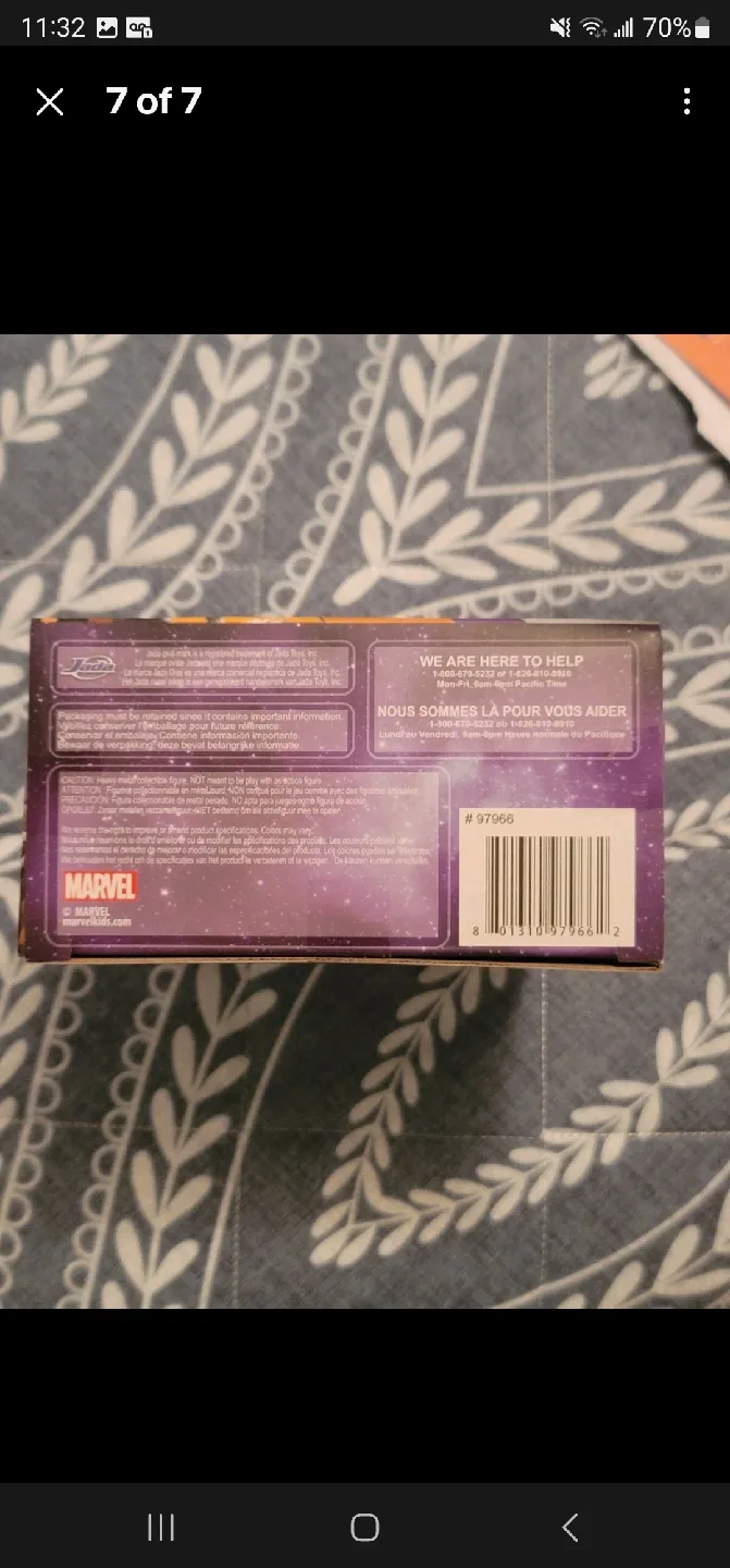 Jada Metals Die Cast Guardians of the Galaxy Rocket Raccoon image indicator(7)