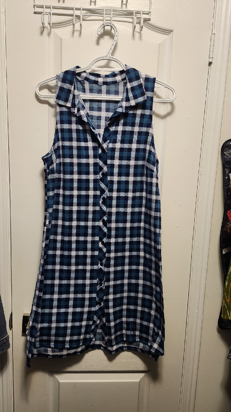 Sleeveless Plaid Dress sime Medium - photo 4