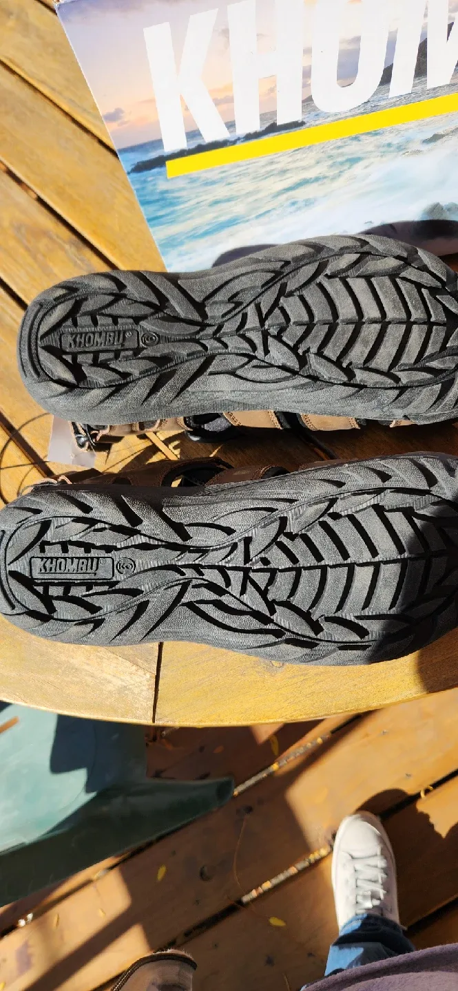 Khombu Men's Travis Sandals Size 9 Brown image indicator(4)