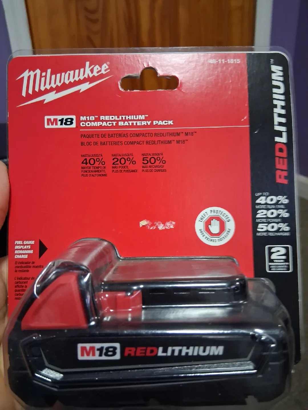 Milwaukee M18 REDLITHIUM Compact Battery Pack thumbnail