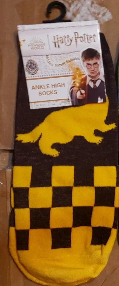 Harry Potter Hufflepuff Ankle Socks Size 9-11