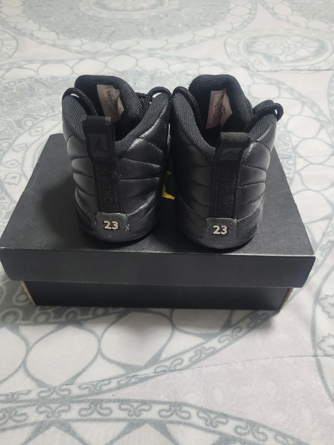 Jordan 12 Retro Black Toddler Shoes - Size 6 image indicator(4)