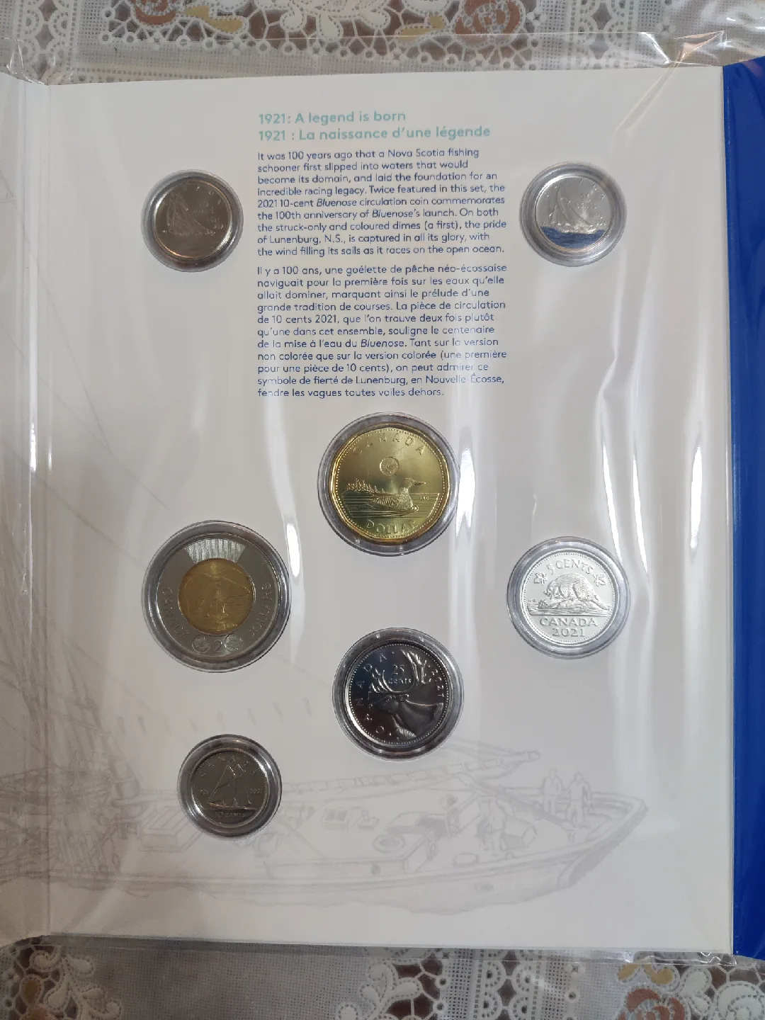 2021 Bluenose 100th Anniversary Coin Set image indicator(4)