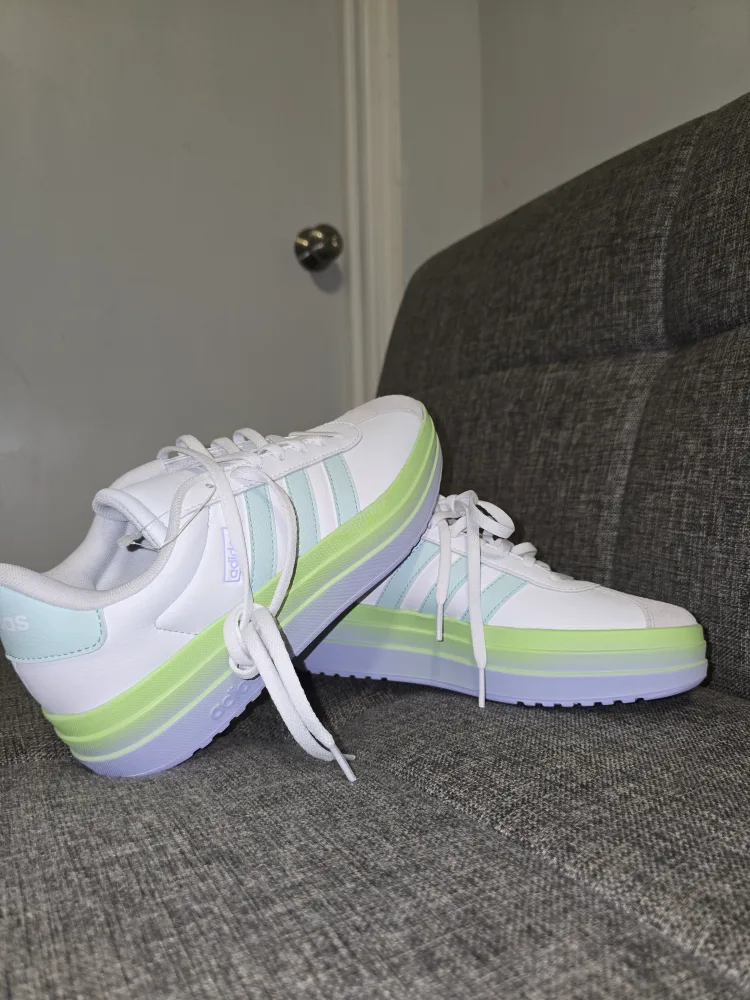 Adidas Court Platform Shoes - White/Pastel image indicator(3)