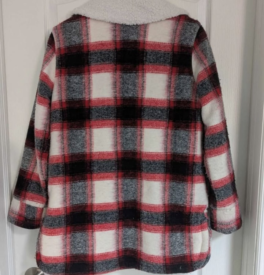 Plaid Sherpa Shacket - photo 2