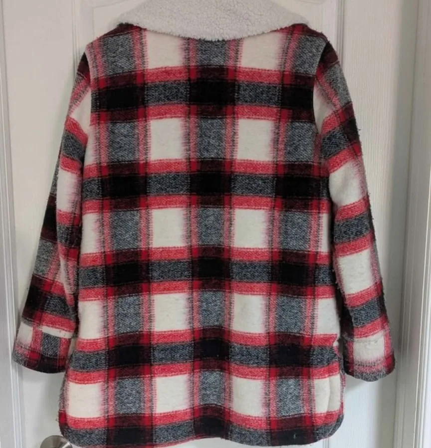Plaid Sherpa Shacket image indicator(2)