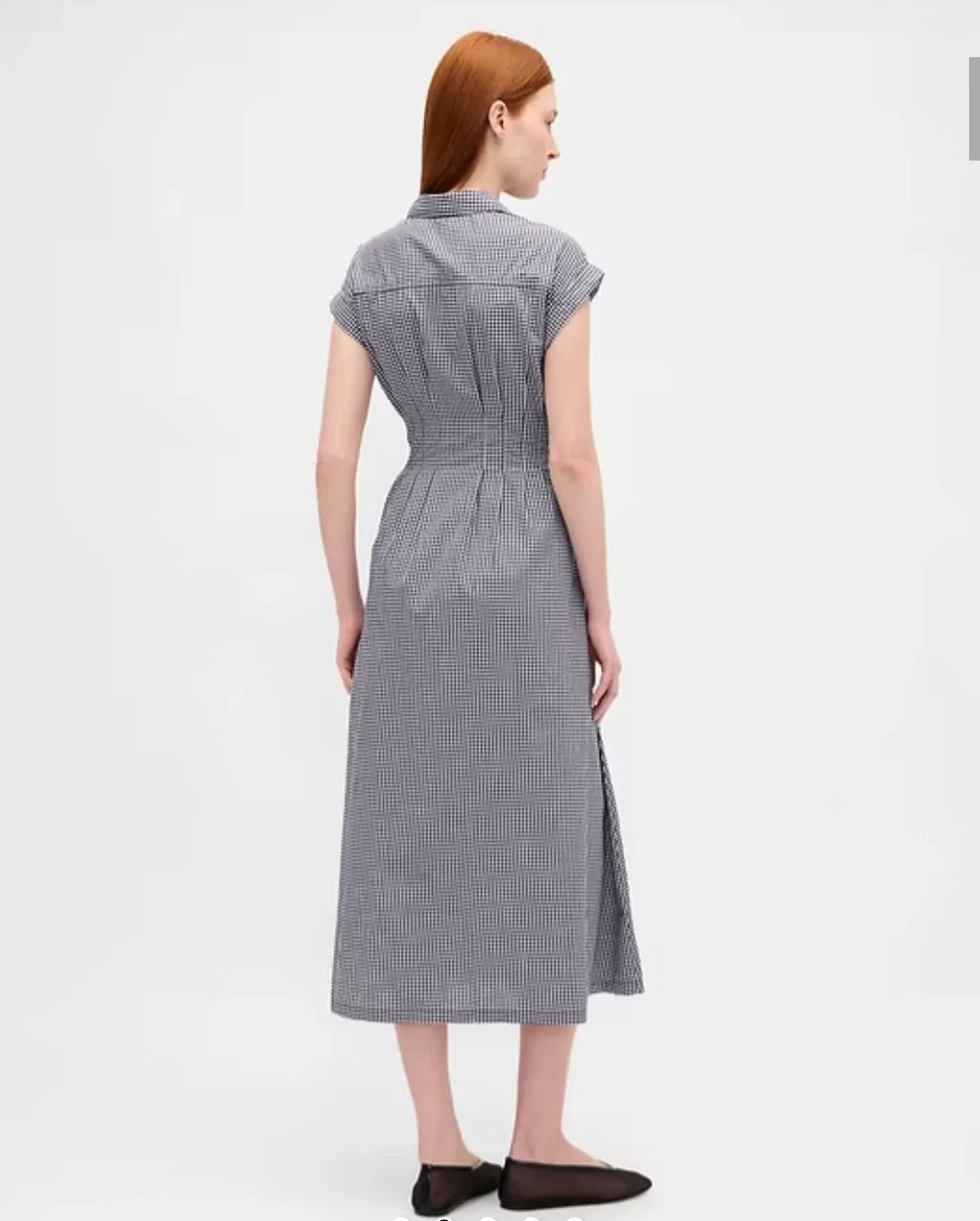 NWT GAP Women's Poplin Midi Shirt Dress image indicator(2)