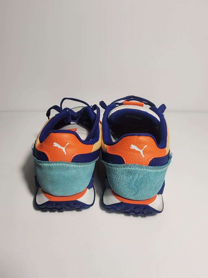 Men’s Puma Future Rider White Elektro Blue Peach Size 10 - photo 4