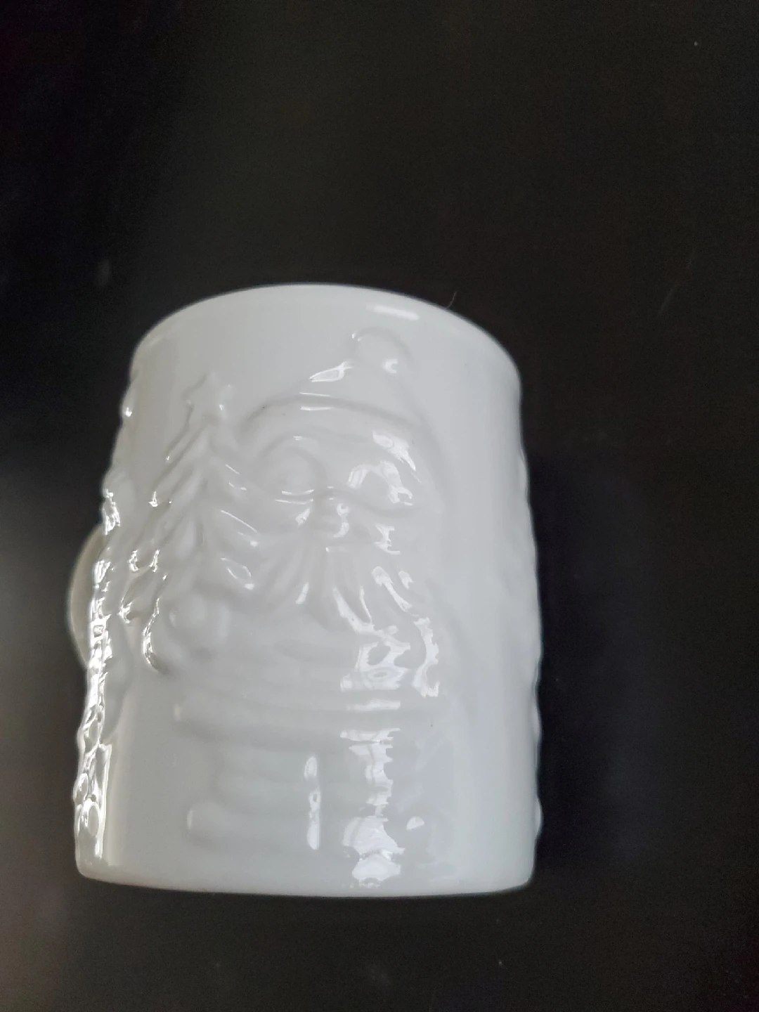 White Embossed Christmas Mug - photo 2