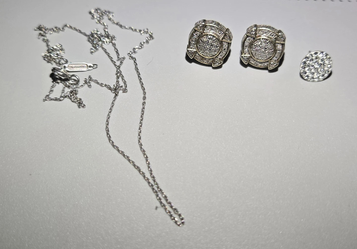 silver earrings