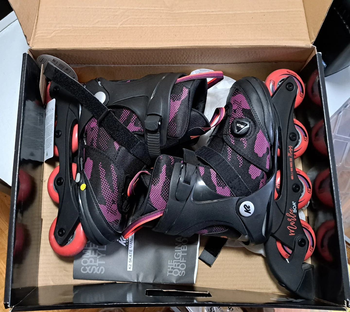 Youth Girl's Inline Skates - Size US 4-8 thumbnail
