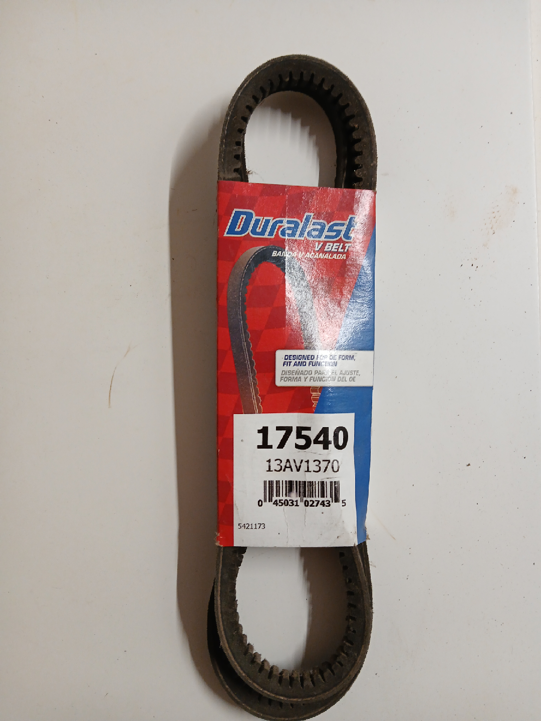 Duralast 17540 V Belt - New
