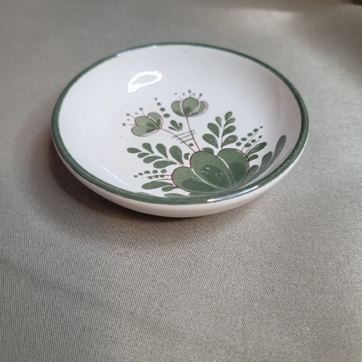 Vintage Little Porcelain Ceramic 3" Trinket Dish etc. W Germany image indicator(2)