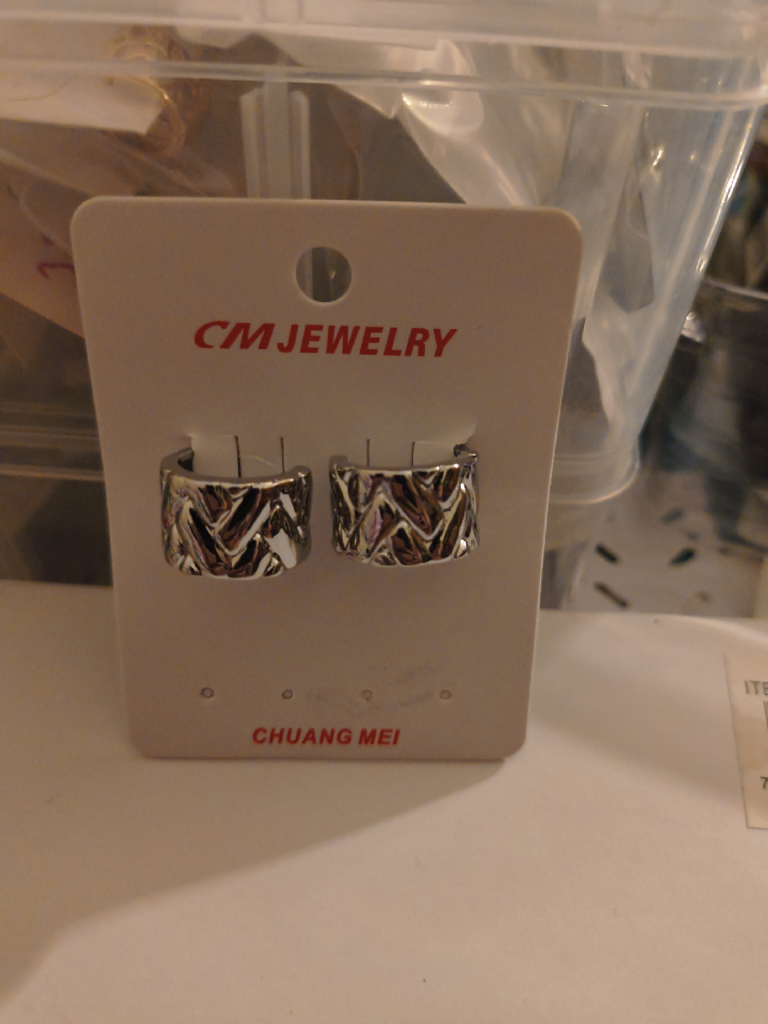 CM Jewelry Silver Earrings - New