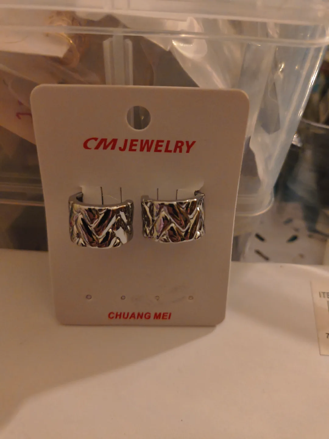 CM Jewelry Silver Earrings - New thumbnail