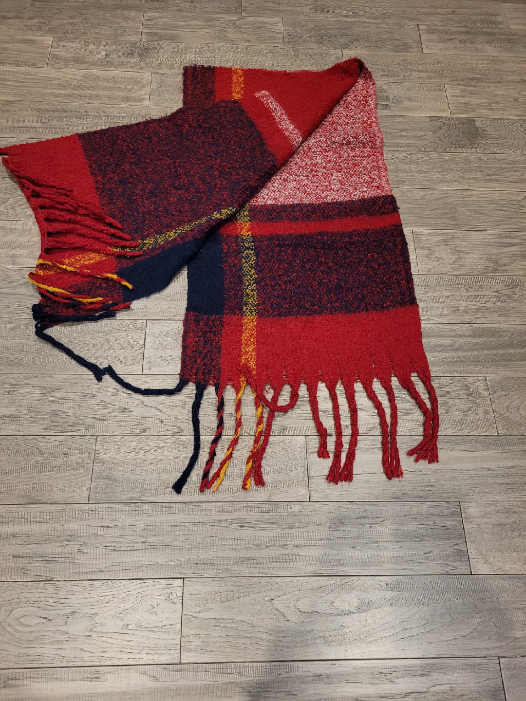 Red Plaid Scarf - photo 2