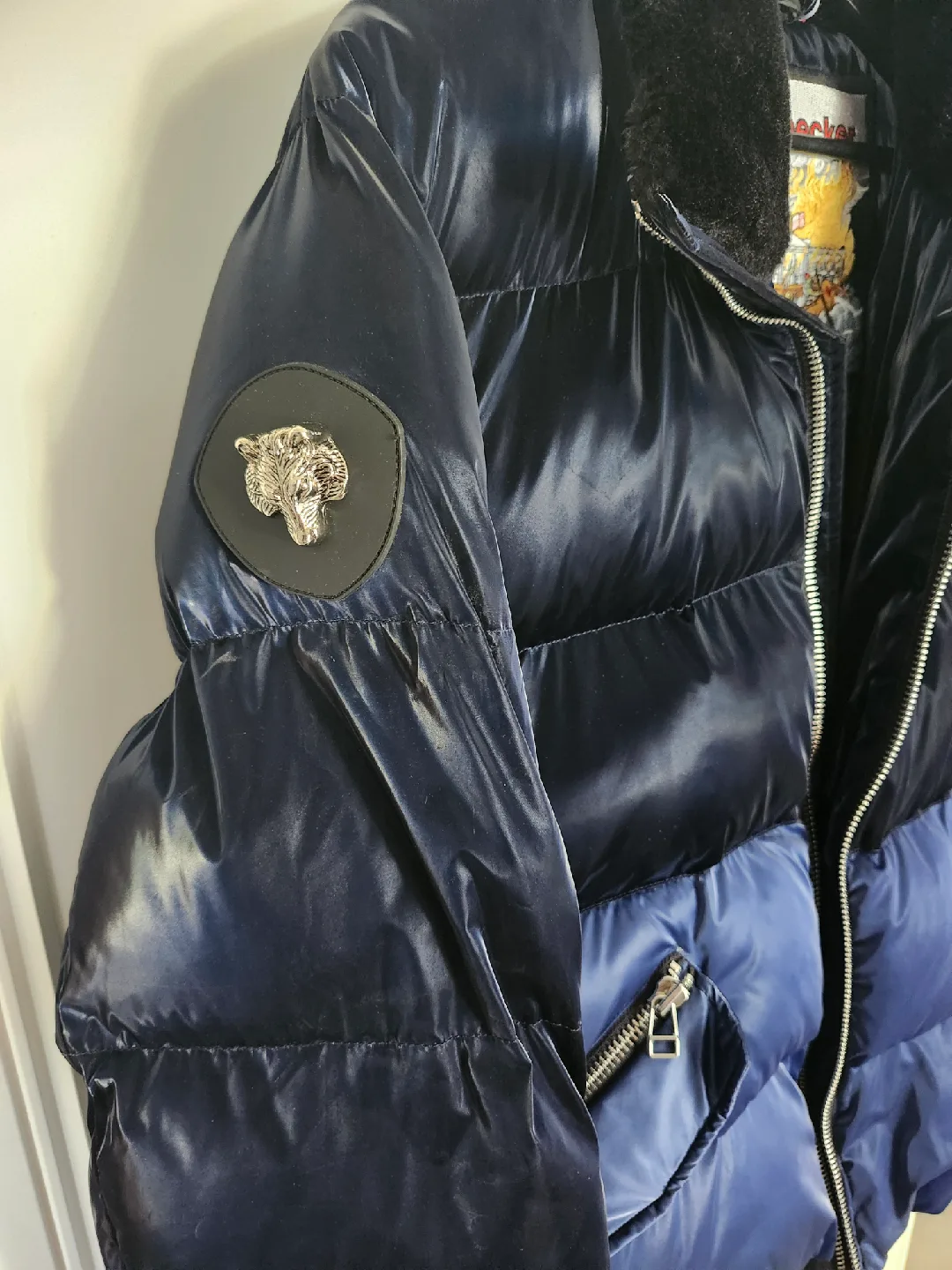 Woodbecker Puffer Jacket - Blue image indicator(3)
