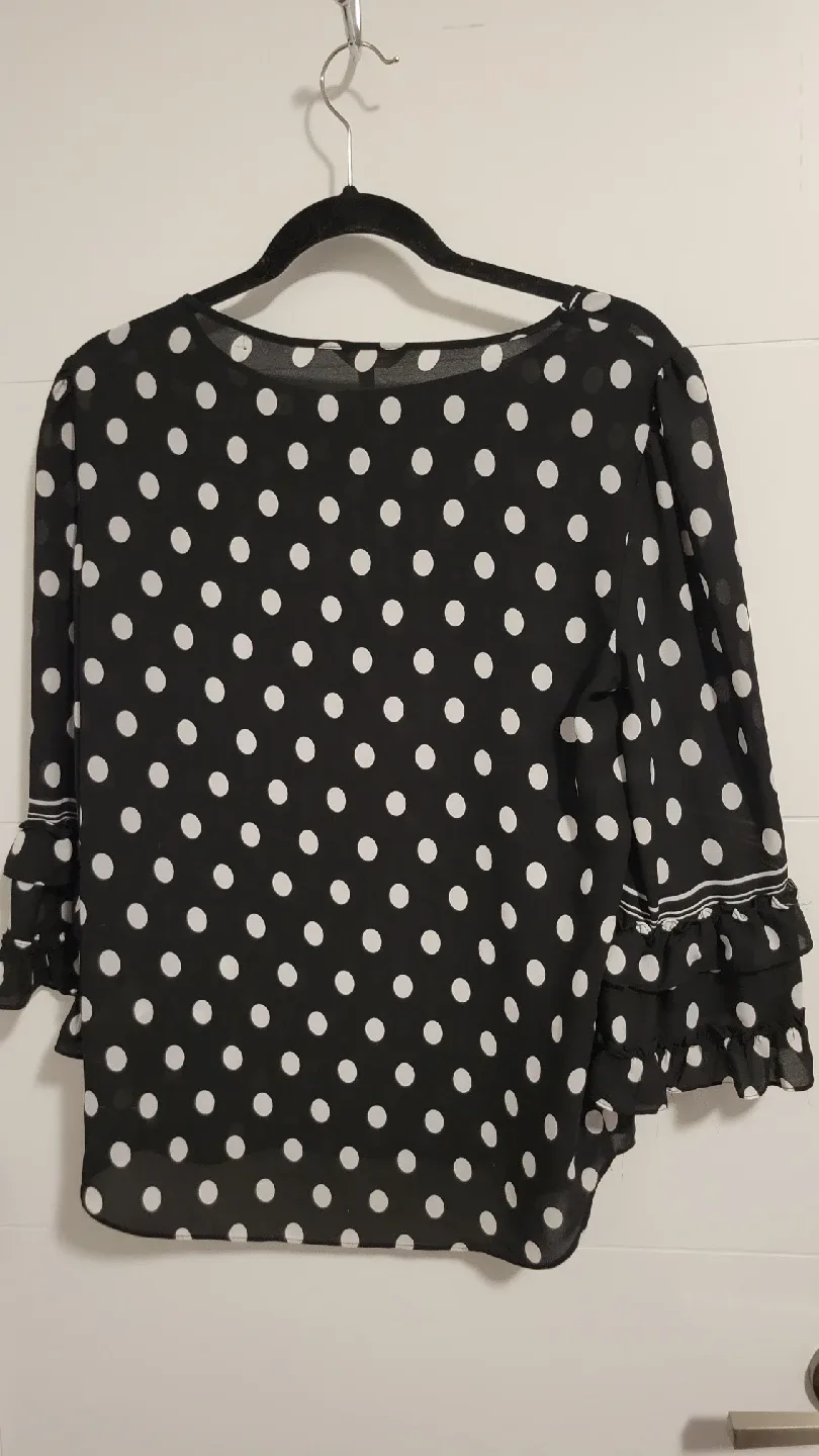 Max Studio Polka Dot Blouse - Size XS image indicator(2)