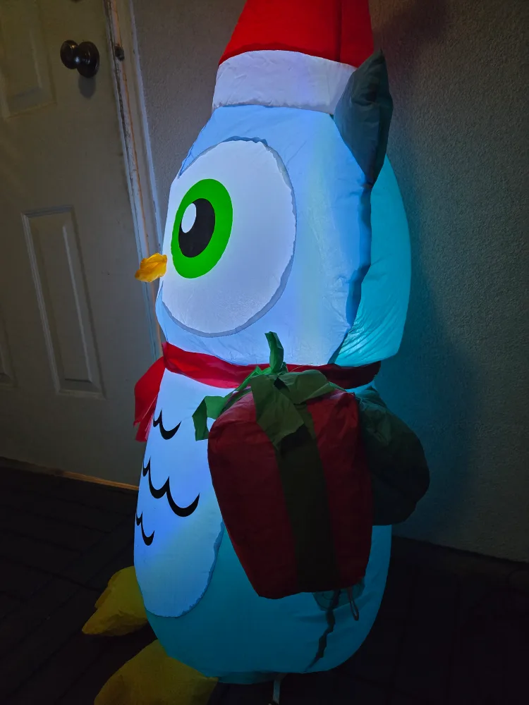 UPGRADED LED christmas inflatable owl image indicator(2)