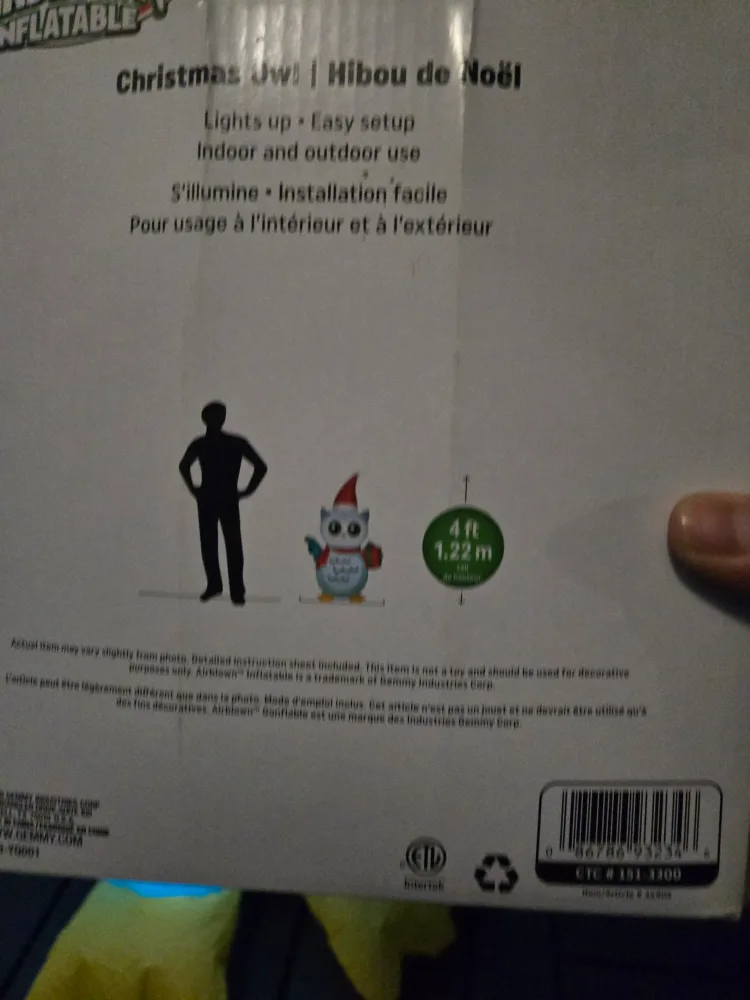 UPGRADED LED christmas inflatable owl image indicator(5)