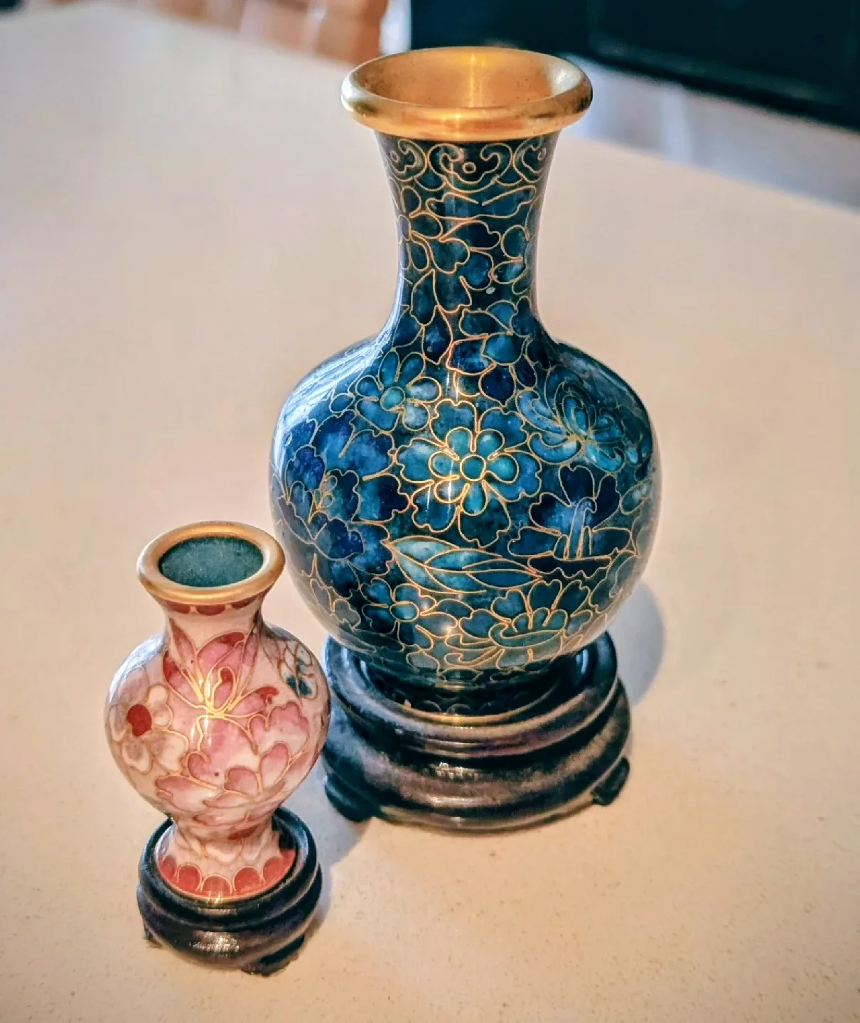 Cloisonné Vases - Set of 2 thumbnail