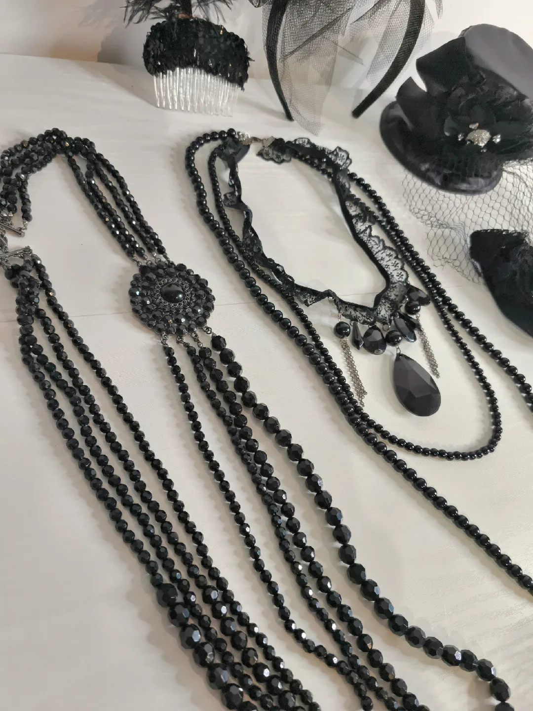 Halloween 🖤Assorted Black Costume Accessories image indicator(2)