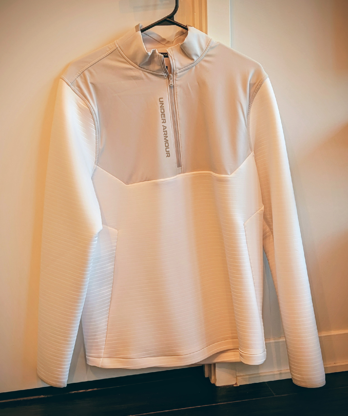 Under Armour White 1/2 Zip Pullover