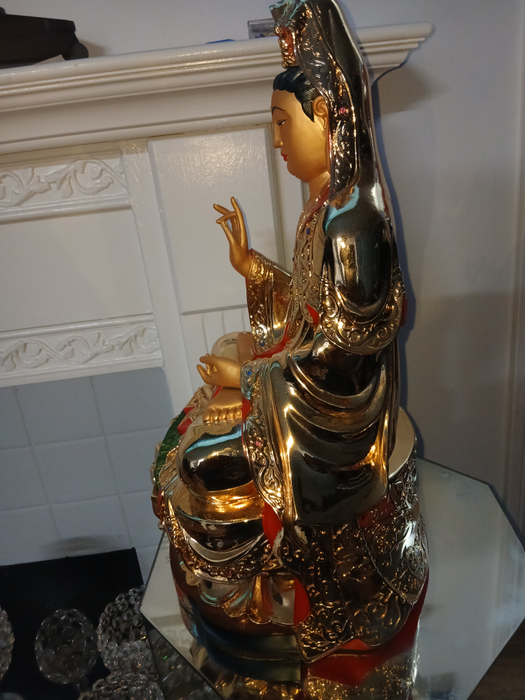 Golden Quan Yin Statue - photo 4