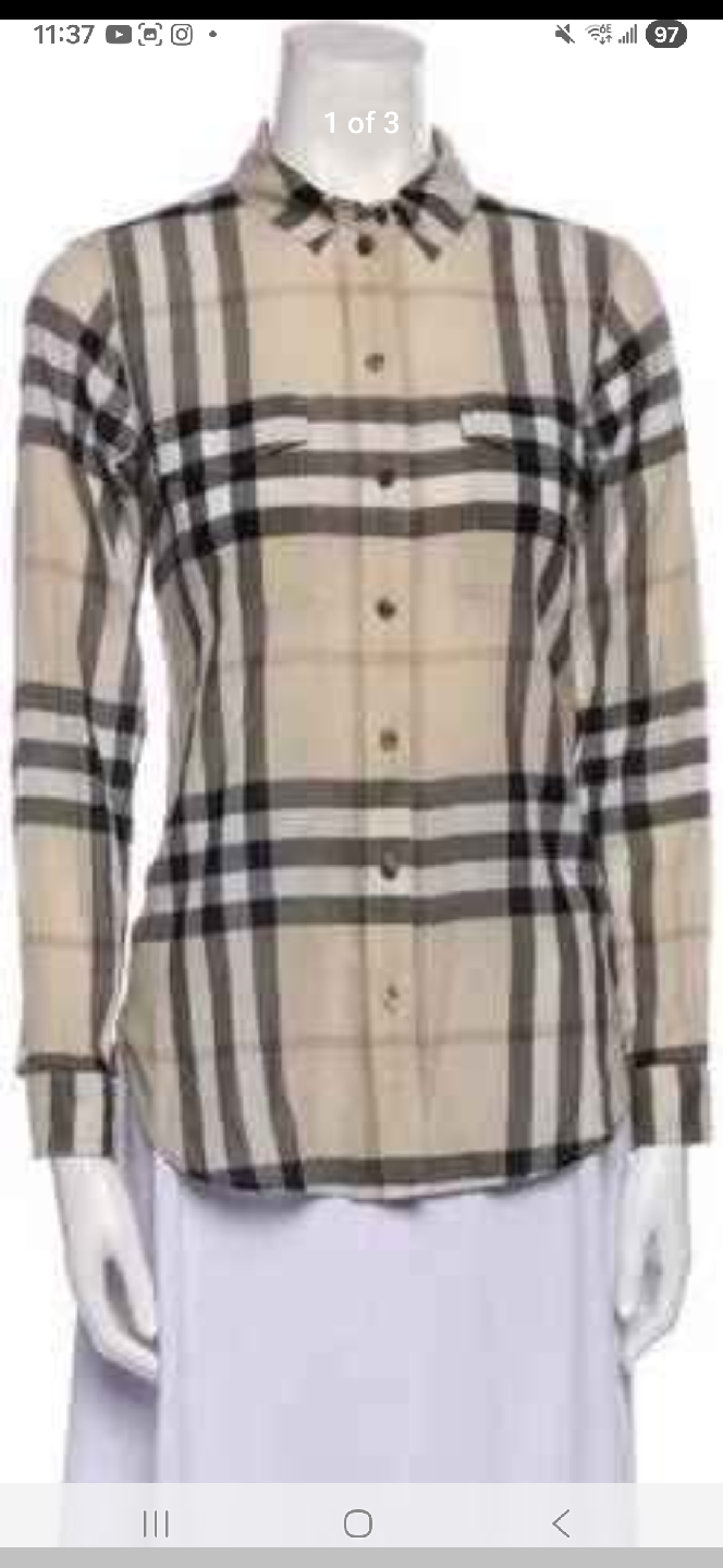 Authentic womens Burberry shirt