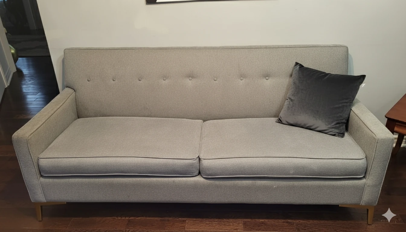 Grey Sofa - Perfect for Small Spaces