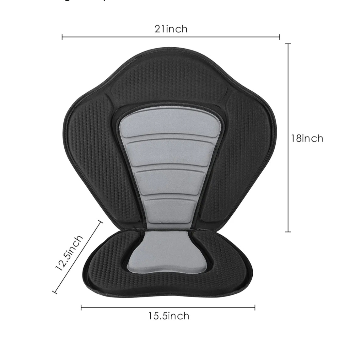 2 seats Kayak Padded Adjustable Detachable with Storage Bag - photo 4