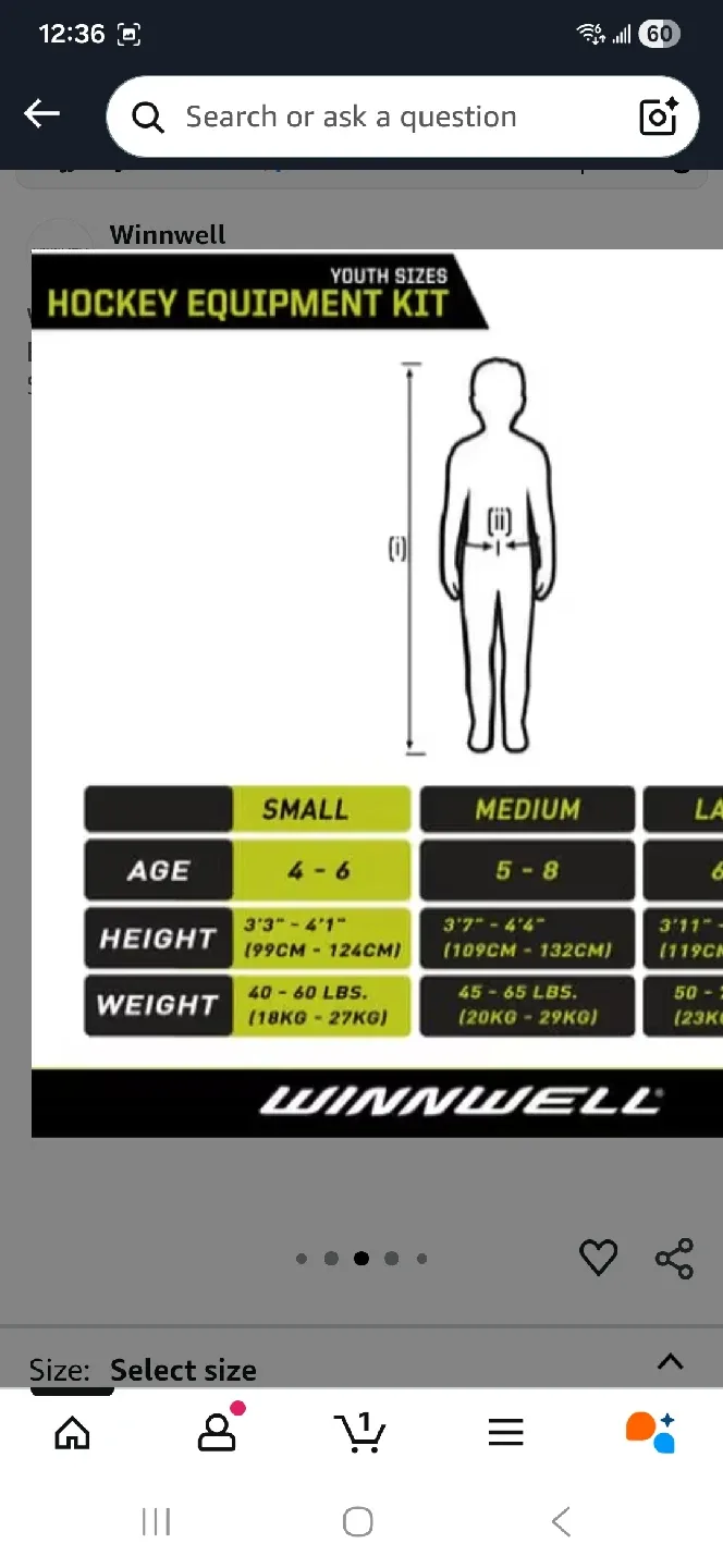 Hockey youth protective padding gear kit small image indicator(8)