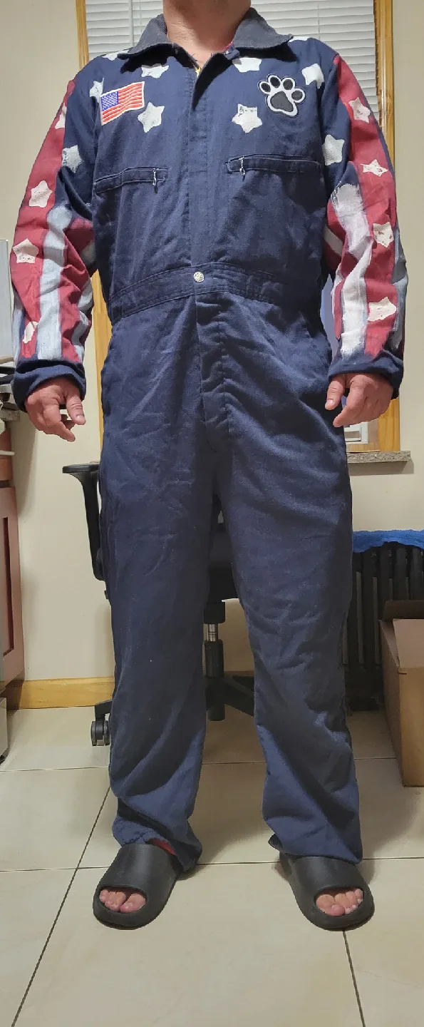 American Flag Patriotic Coverall - Medium (0466) thumbnail