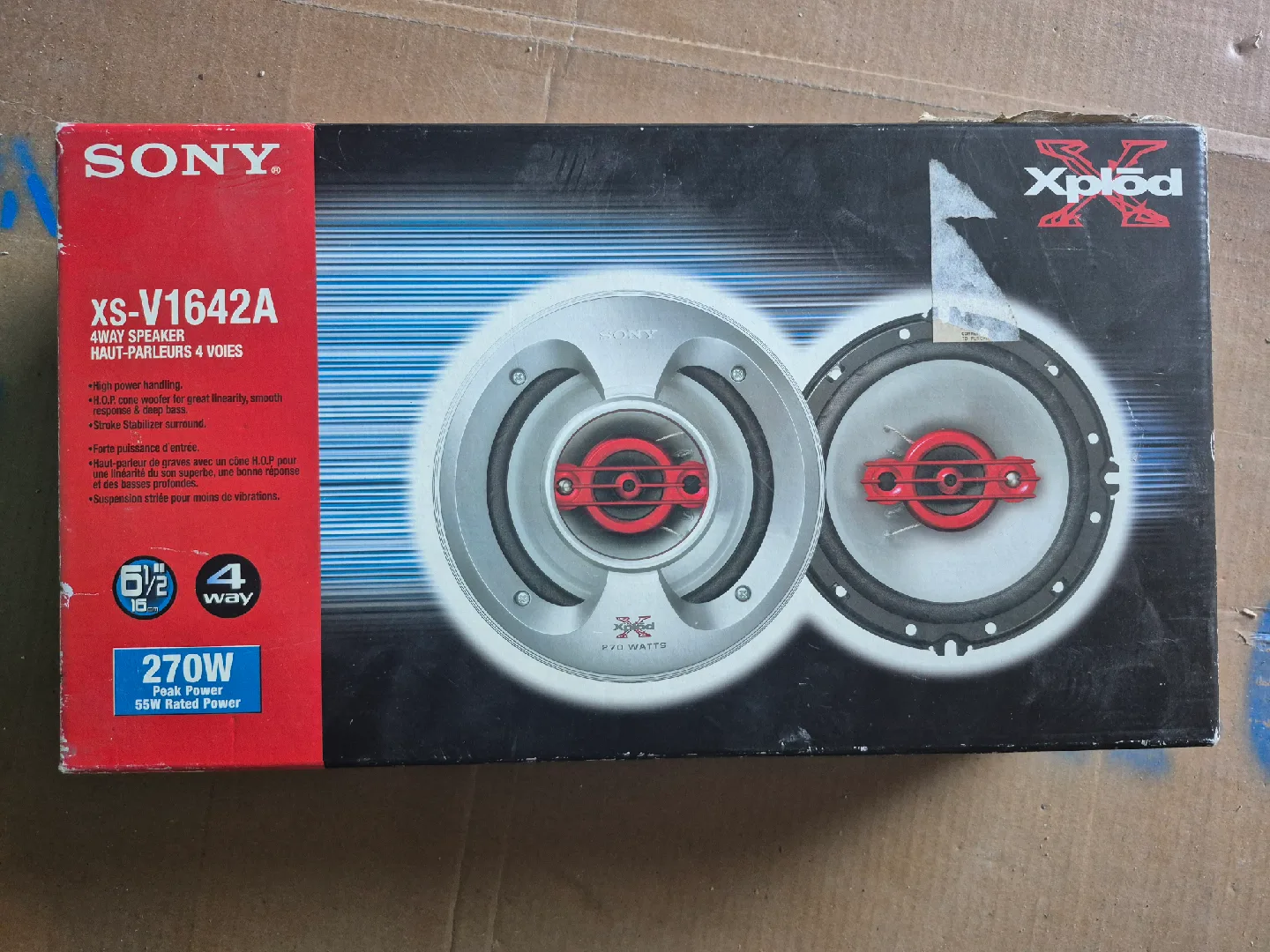 Sony Xplod XS-V1642A 4-Way Car Speakers thumbnail