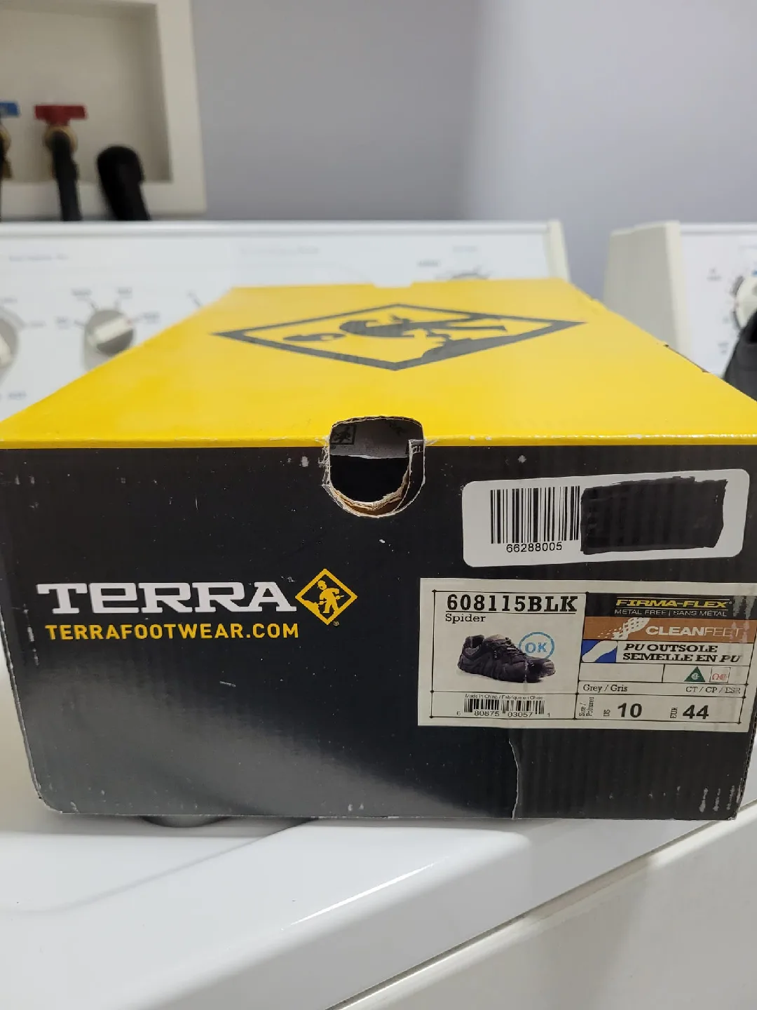 Terra Spider Men's safety Shoes, Size 10W thumbnail