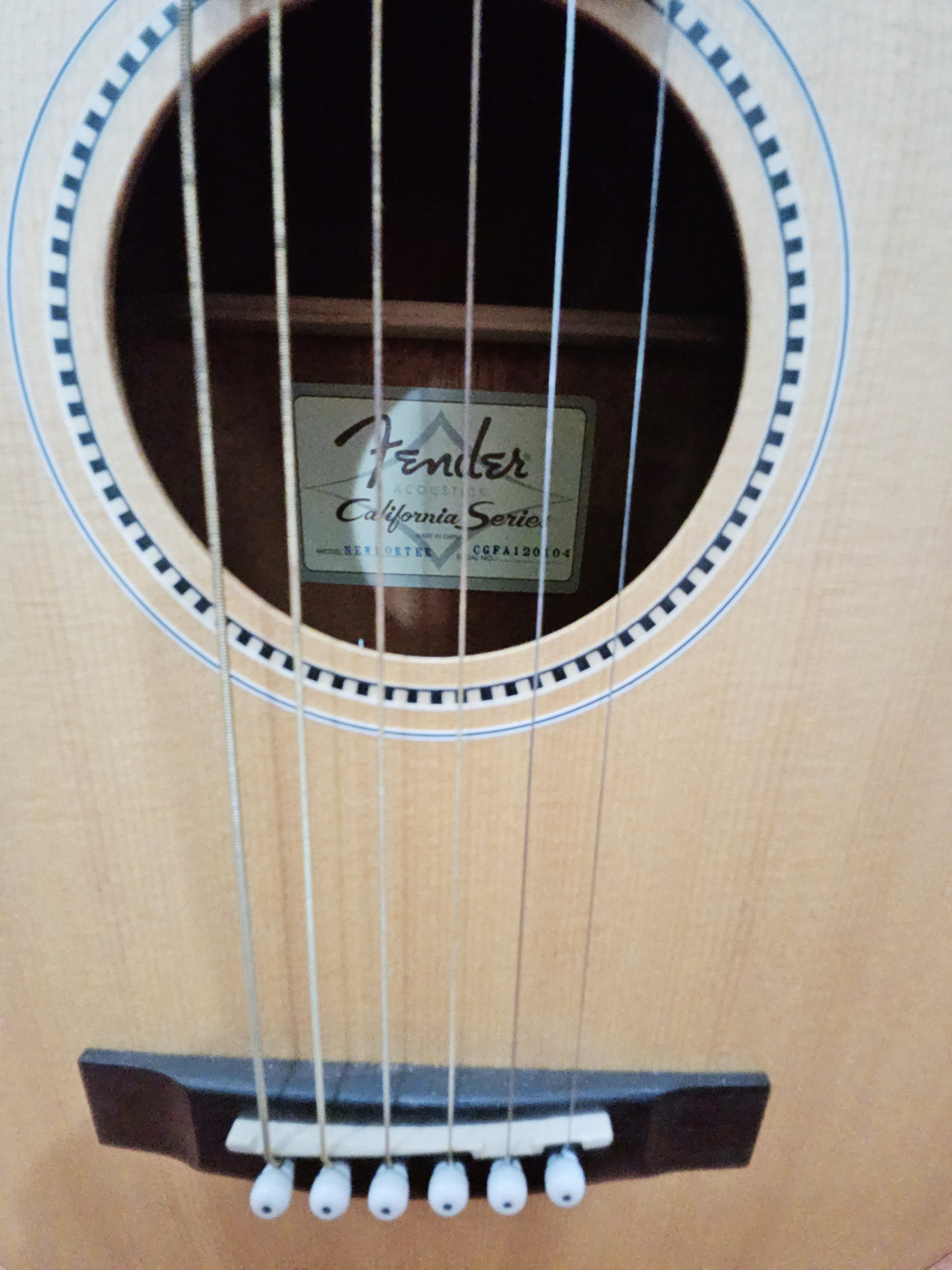Kid Size Fender California Series Acoustic Guitar w/ Gig Bag - photo 2