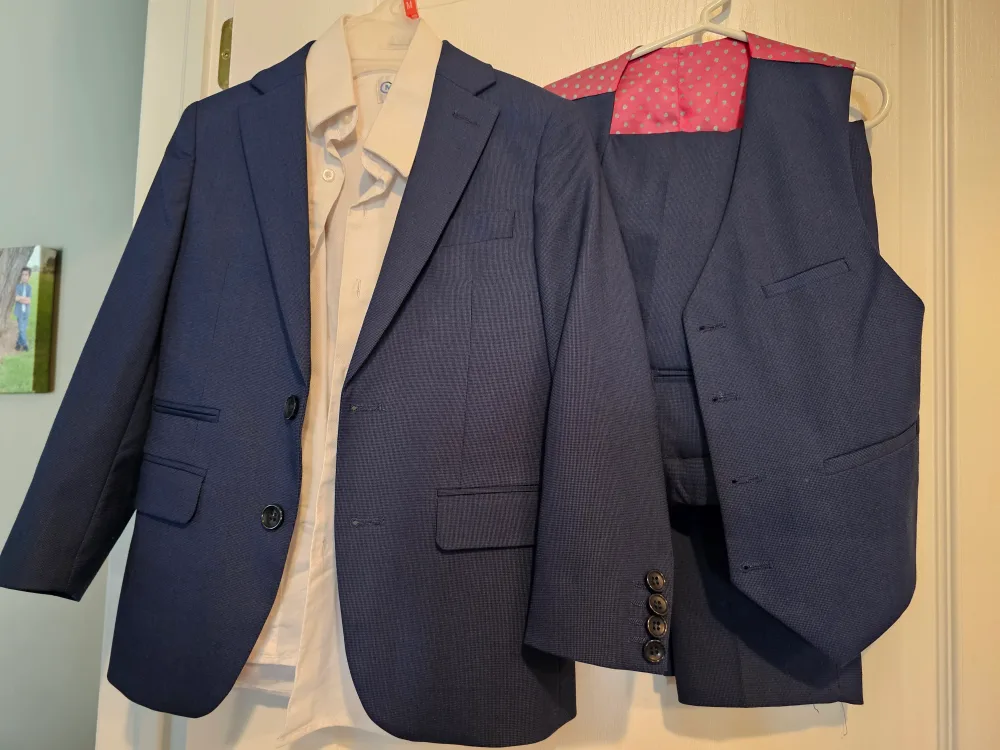 Boy's Navy Suit image indicator(3)