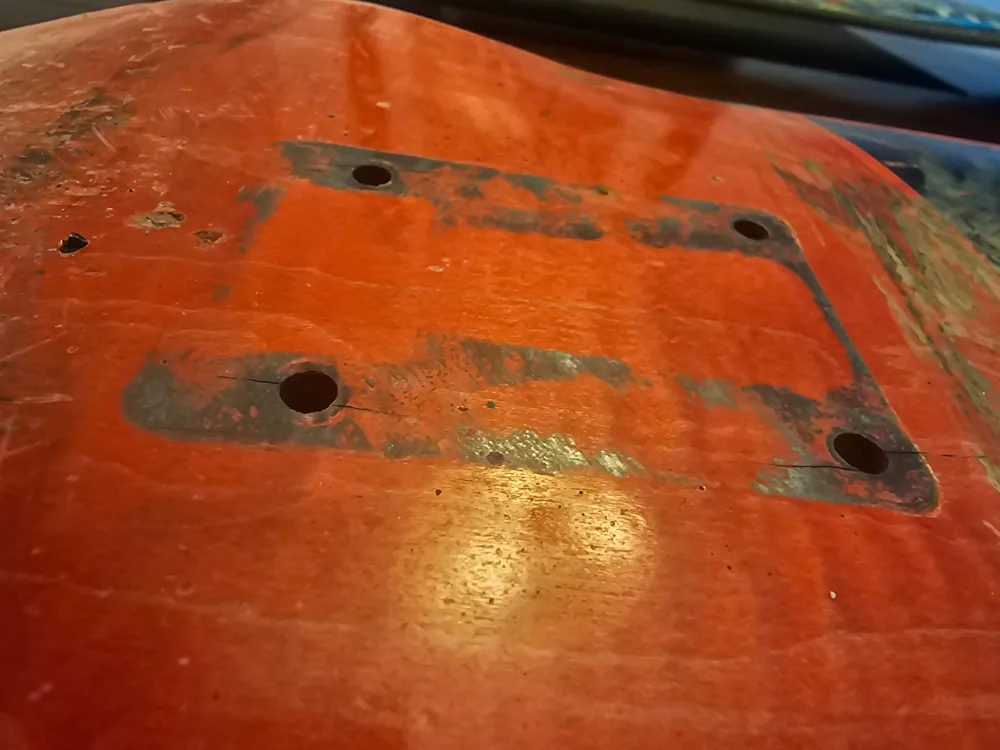 Used Hockey Graphic Skateboard Deck image indicator(3)