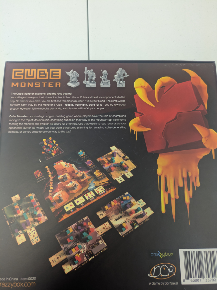 Cube Monster Board Game - photo 2